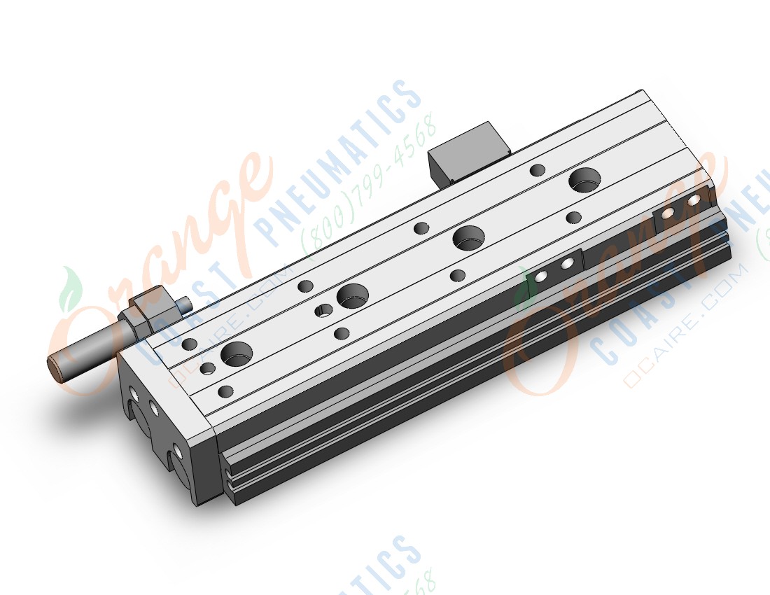 SMC MXQR16-100JS cyl, air slide table, reversible type, GUIDED CYLINDER