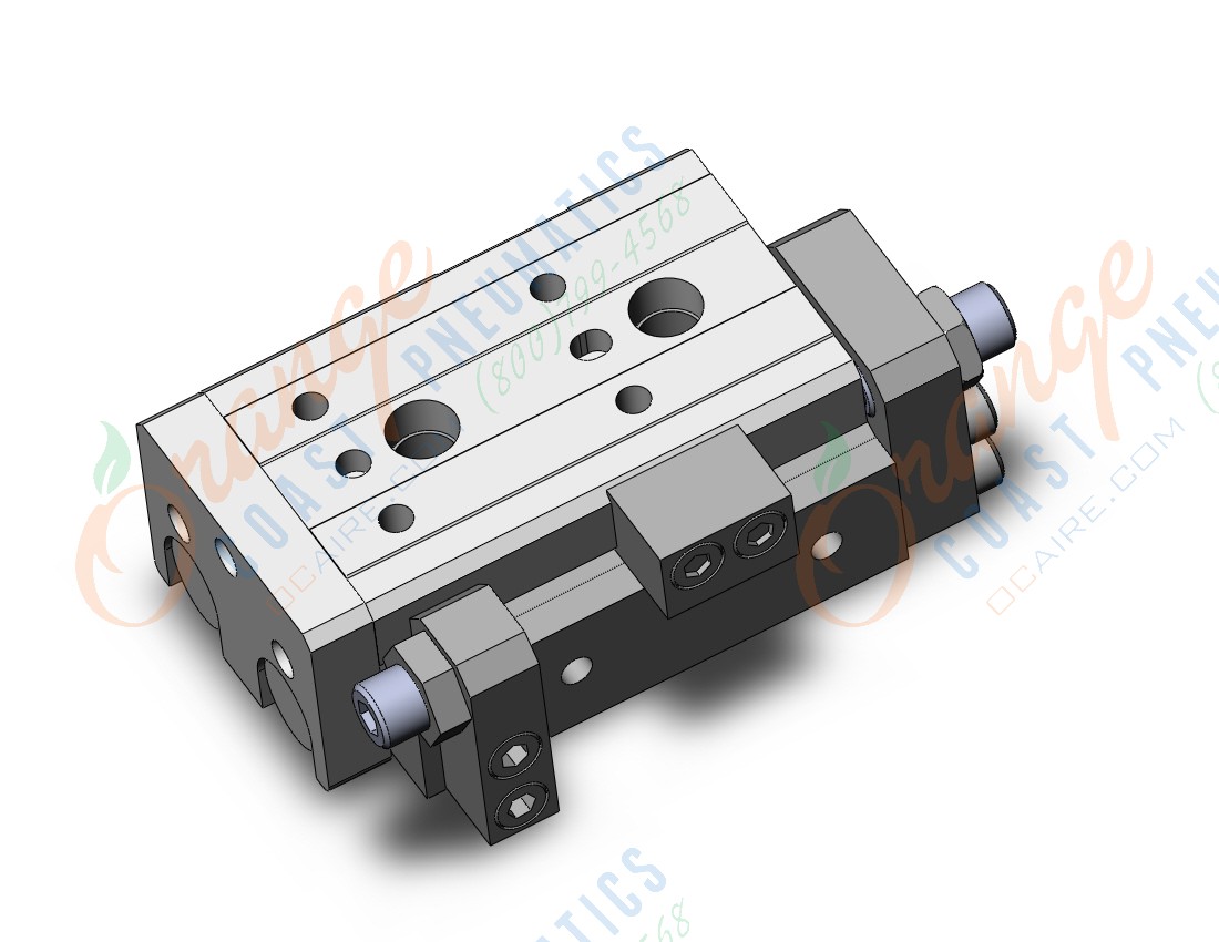 SMC MXQR16L-20A cyl, air slide table, reversible type, GUIDED CYLINDER