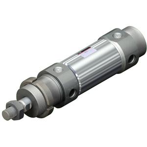 SMC CD76WE32-50-B cylinder, air, double rod, ISO ROUND BODY CYLINDER, C75, C76