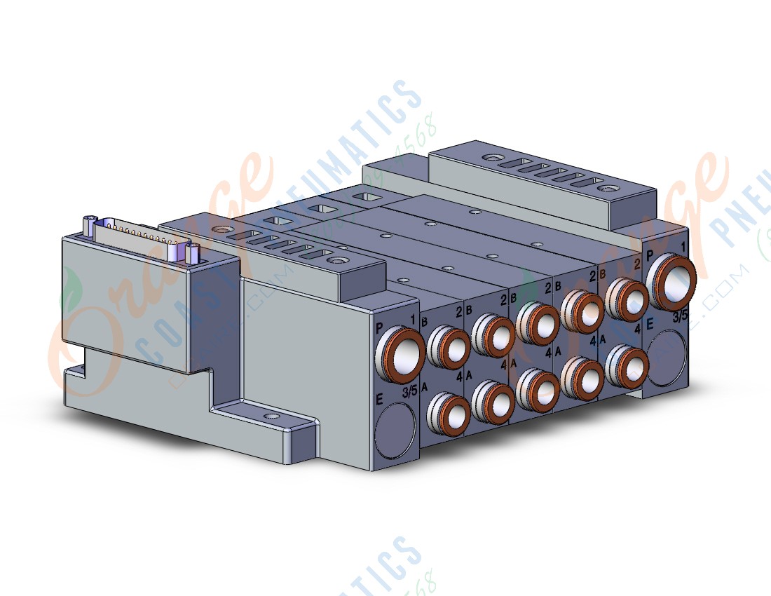 SMC SS5V3-10FD1-05BS-C8 mfld, plug-in, d-sub connector, SS5V3 MANIFOLD SV3000