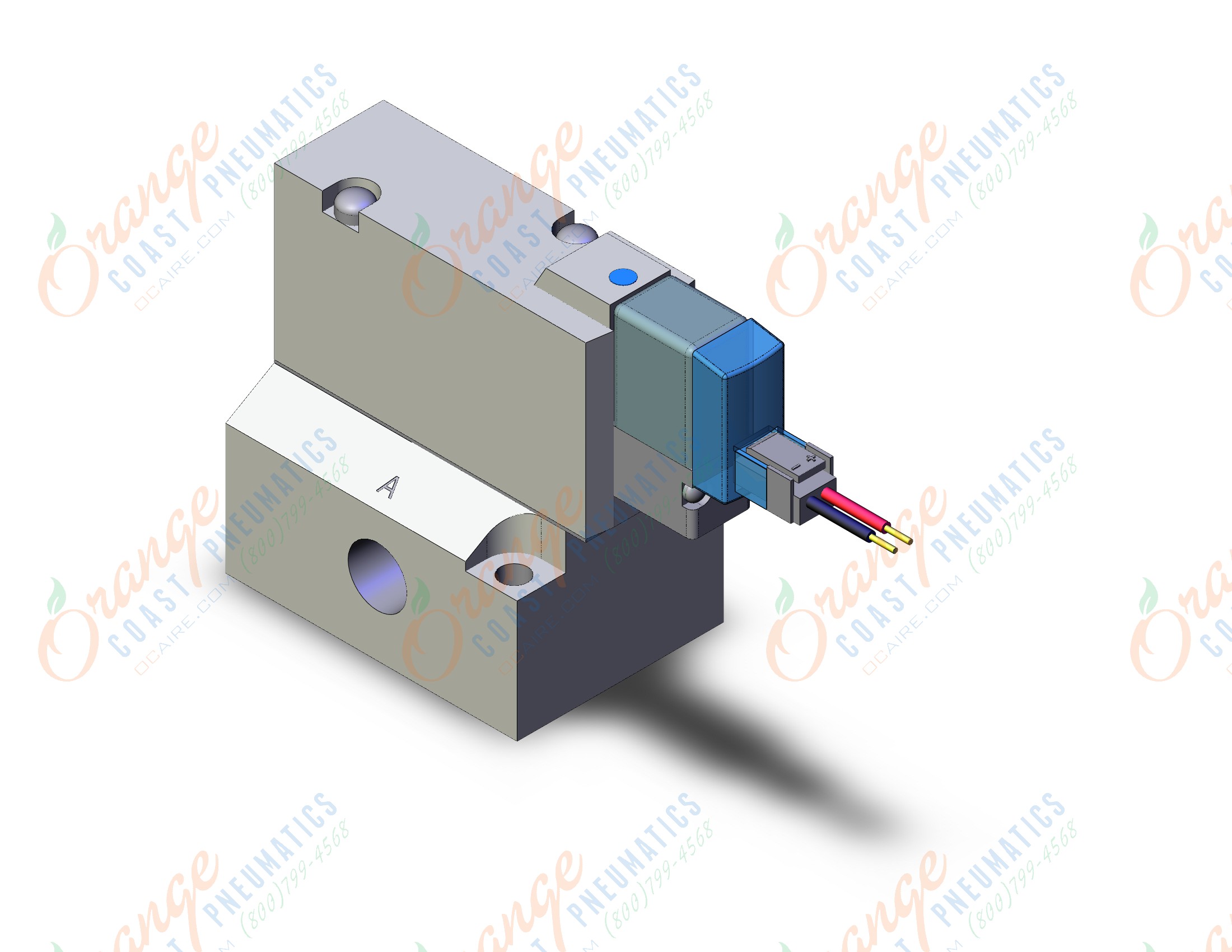 SMC SYJ714R-5LZ-01 valve, sol, base mt (dc), SYJ700 SOLENOID VALVE 3/PORT