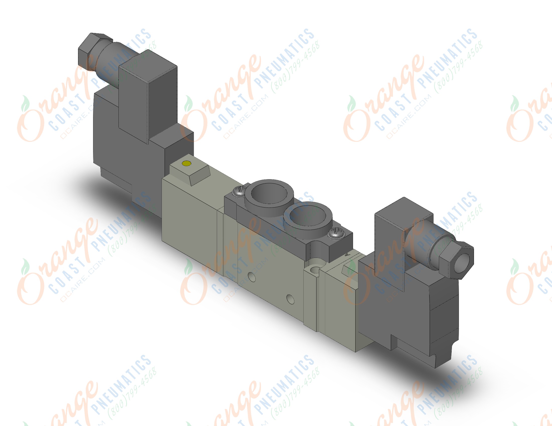 SMC SY7320-5D-02 valve, dbl sol, body pt, din, SY7000 SOL/VALVE, RUBBER SEAL