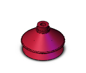 SMC ZP50BN-X19 vacuum pad, w/o lock ring, ZP VACUUM PAD***