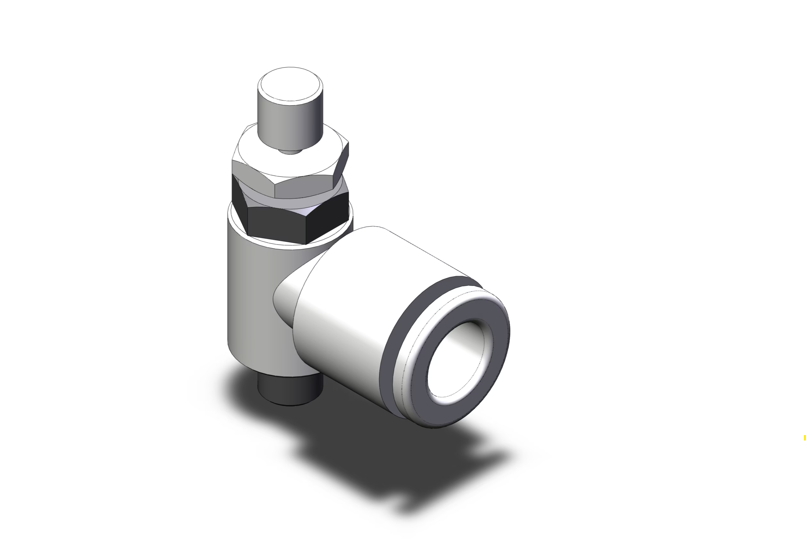 SMC AS1201F-U10/32-07 flow control w/fitting, FLOW CONTROL W/FITTING***