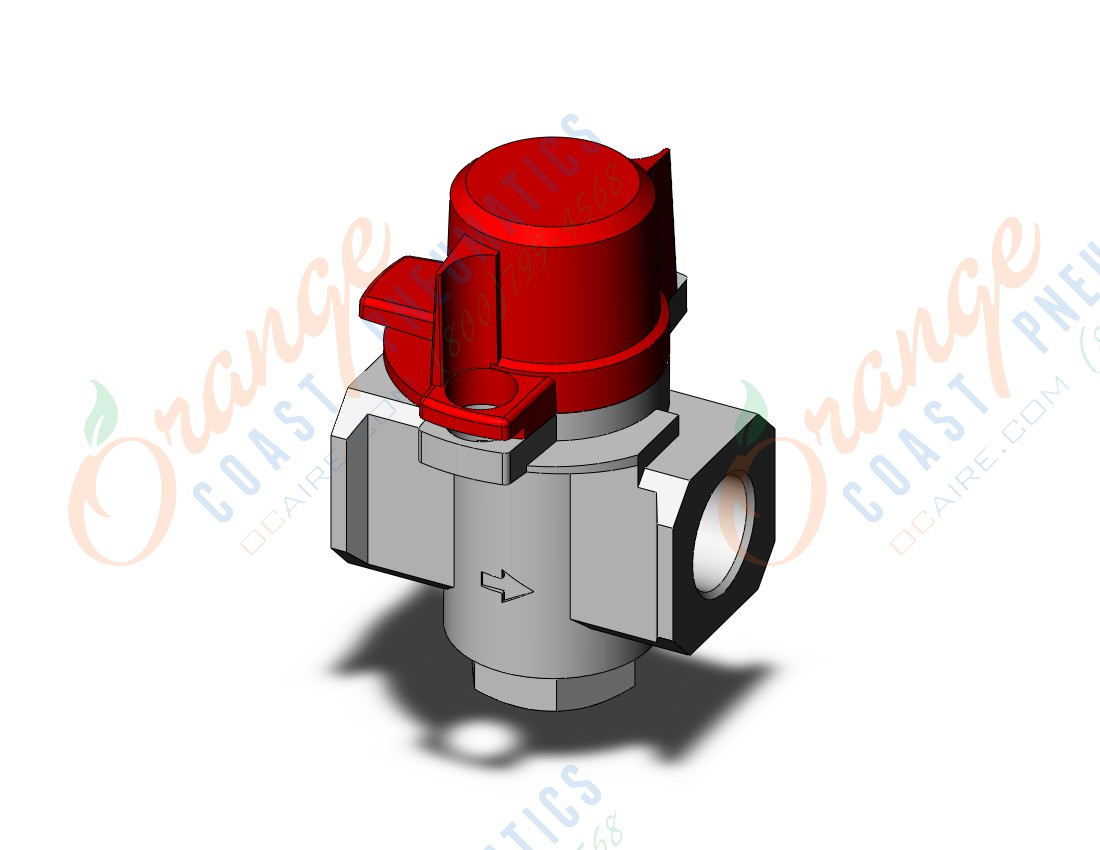 SMC VHS30-F03-R valve, 3 port lock out, VHS HAND VALVE