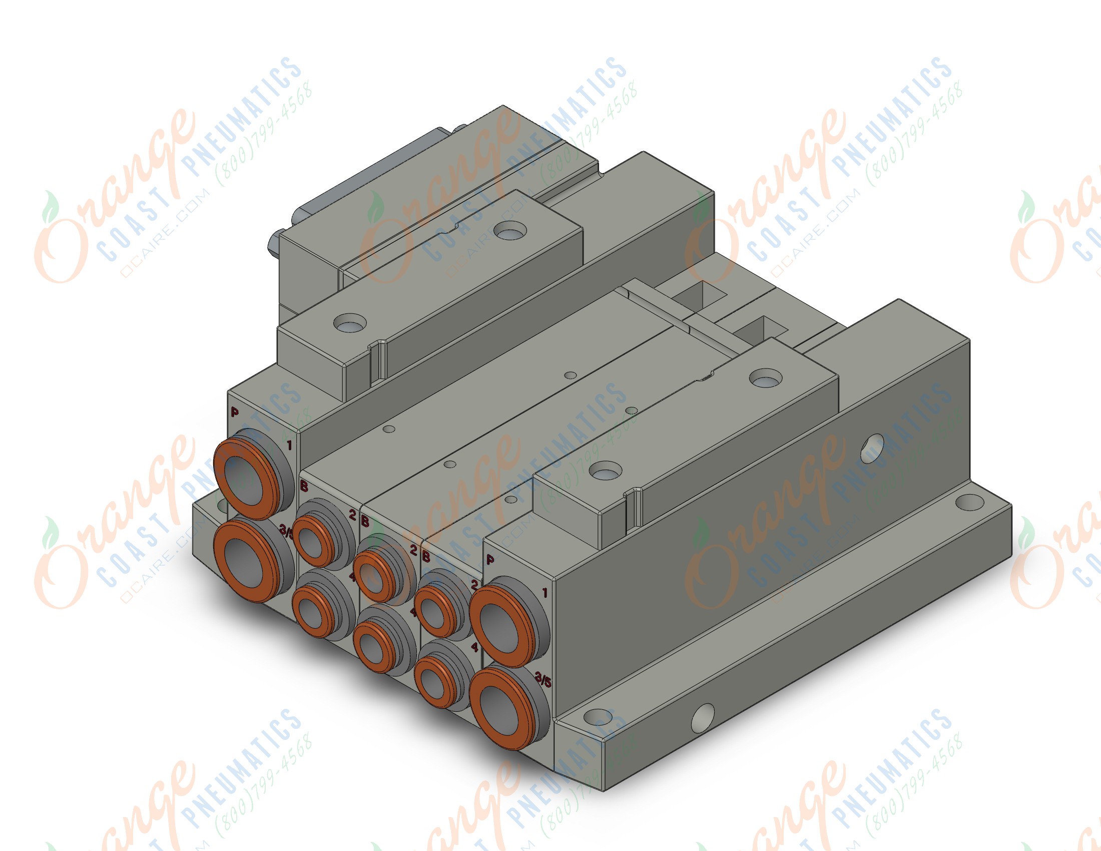 SMC SS5V2-10FD2-03B-N7 mfld, plug-in, d-sub connector, SS5V2 MANIFOLD SV2000