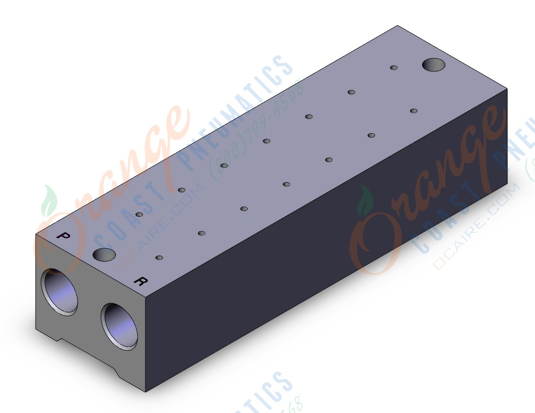 SMC SS5YJ5-42-07-C6 mfld assy, 7-sta, SS5YJ5 MANIFOLD SYJ5000 5/PORT