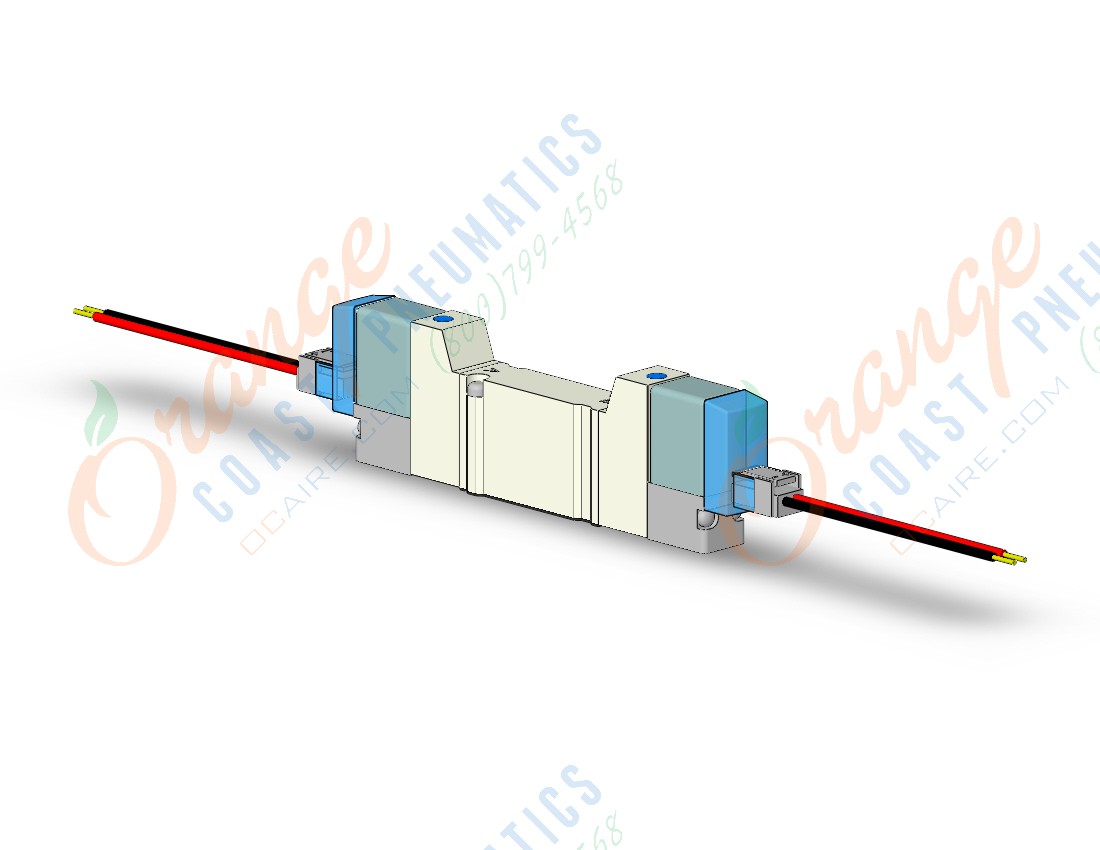 SMC VQZ2451-5LO1 - Elettrovalvola 24VDC A 3 Posizioni Con Centro Di Scarico
