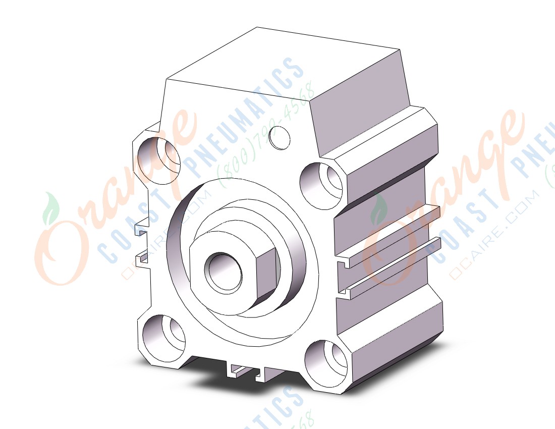 SMC CQP2B32-10D cyl, compact, axial piping, CQ2 COMPACT CYLINDER