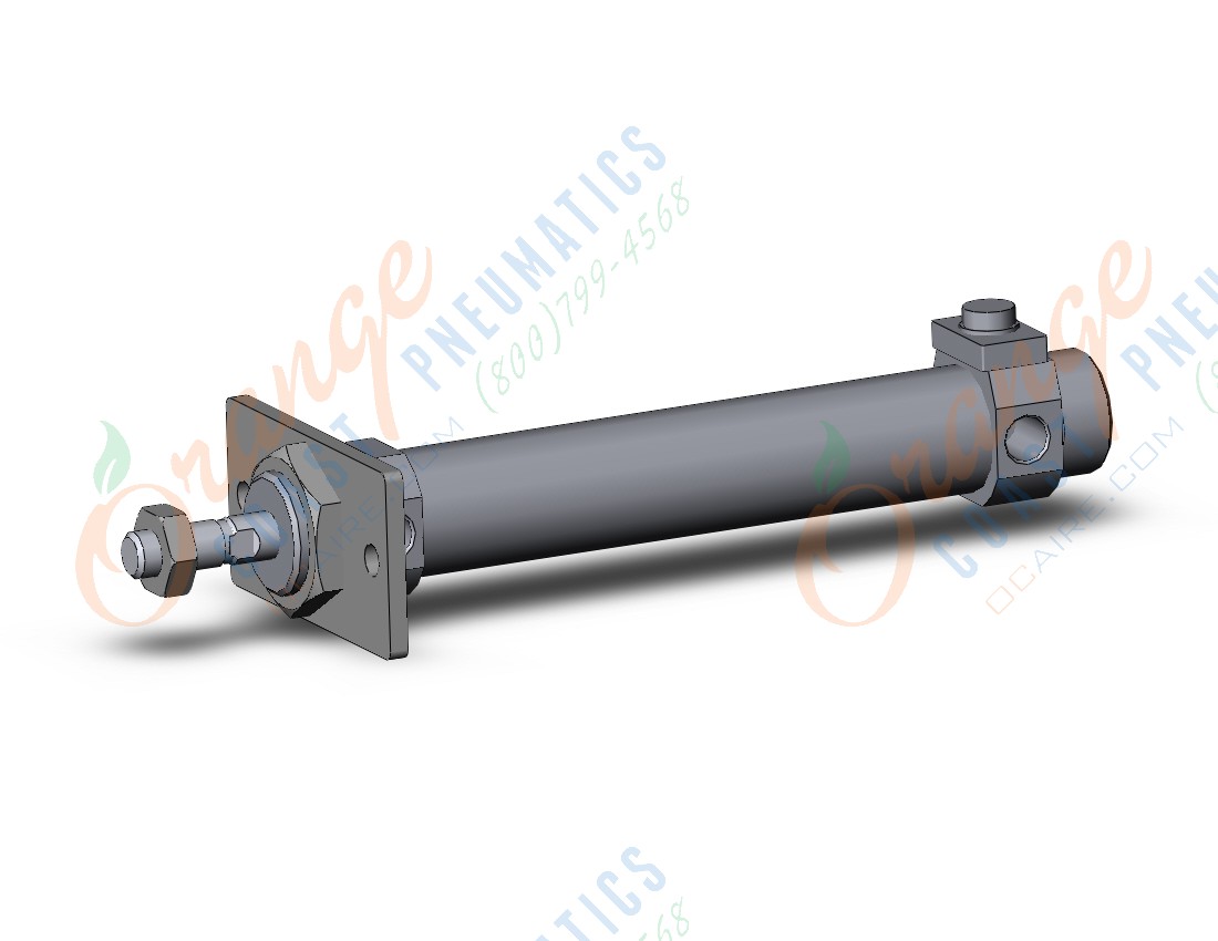 SMC CBM2F25-100-HN cyl, round body, end lock, CM2/CM3 ROUND BODY CYLINDER***