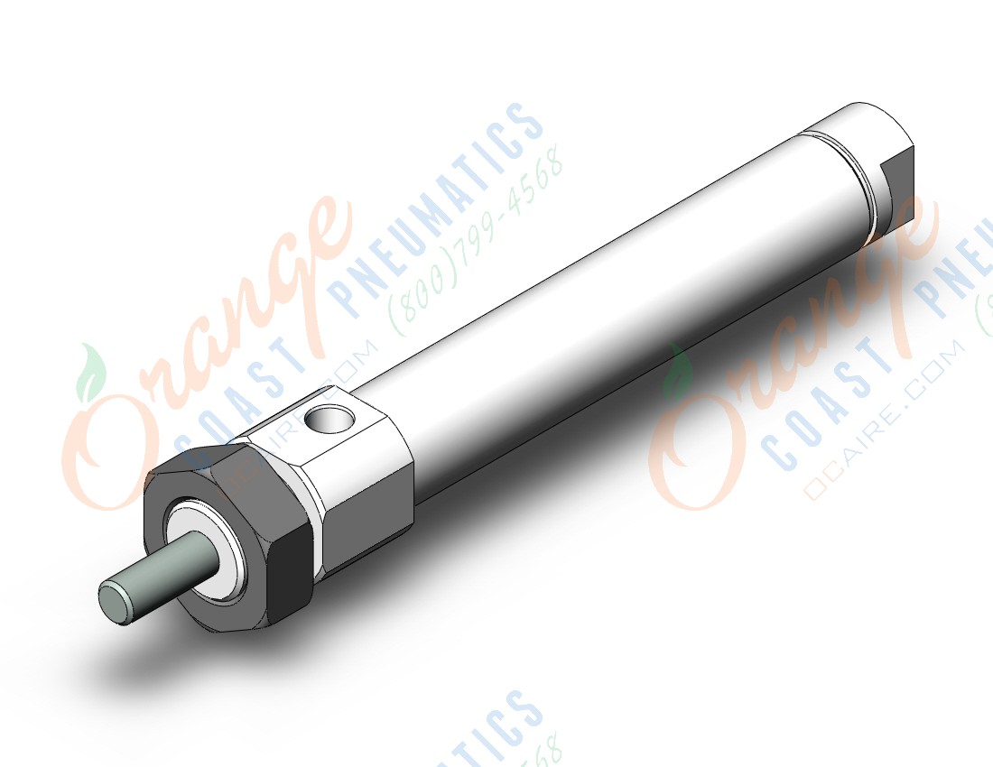 SMC NCMB044-0150C cyl, air 7/16 bore, NCM ROUND BODY CYLINDER