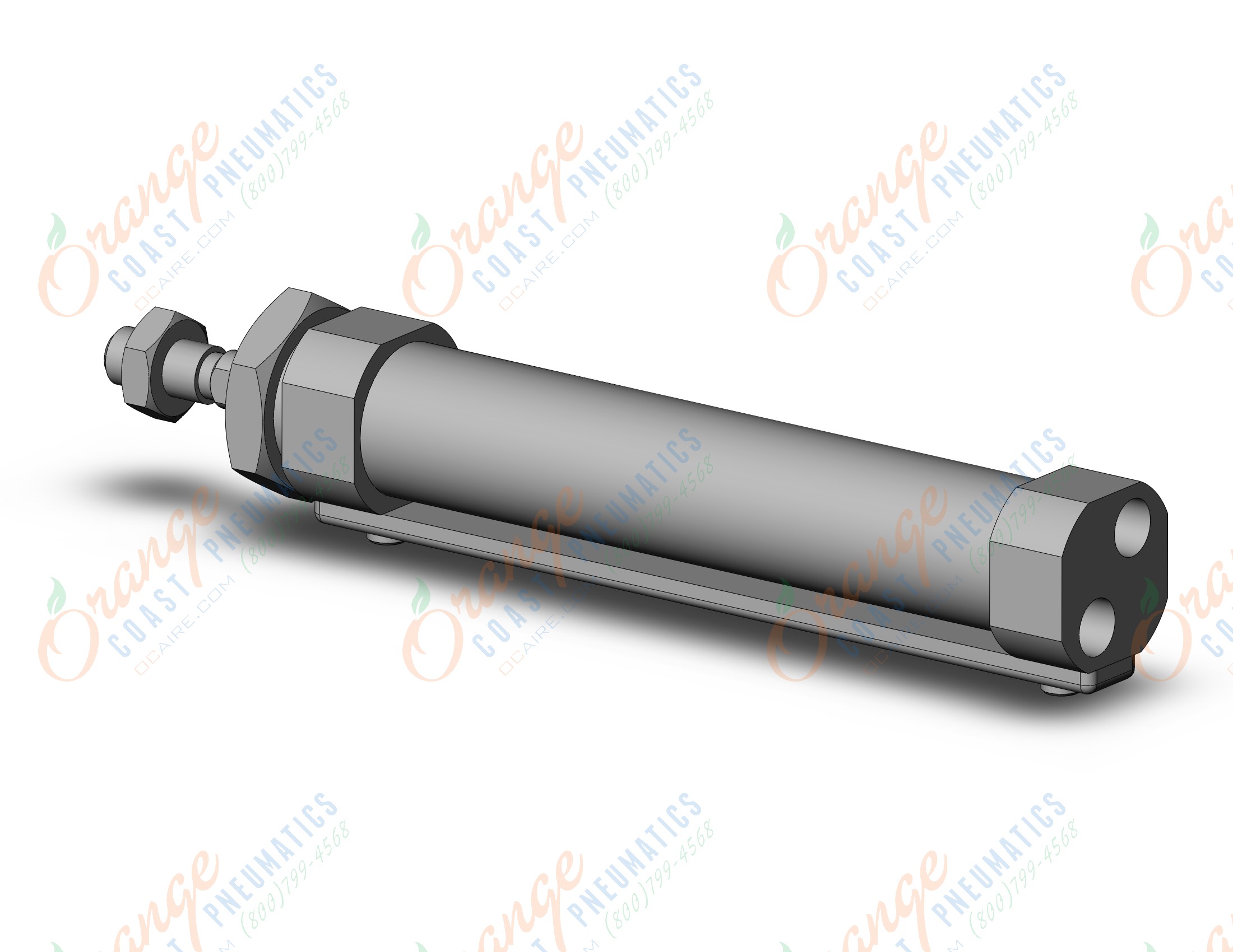 SMC CM2B25P-100 cyl, rnd body, CM2/CM3 ROUND BODY CYLINDER