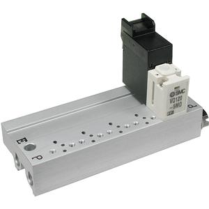 SMC VV3Q12U-1201N mfld, non plug-in vq100 h/flow, VV3Q* MANIFOLD VQ 3-PORT