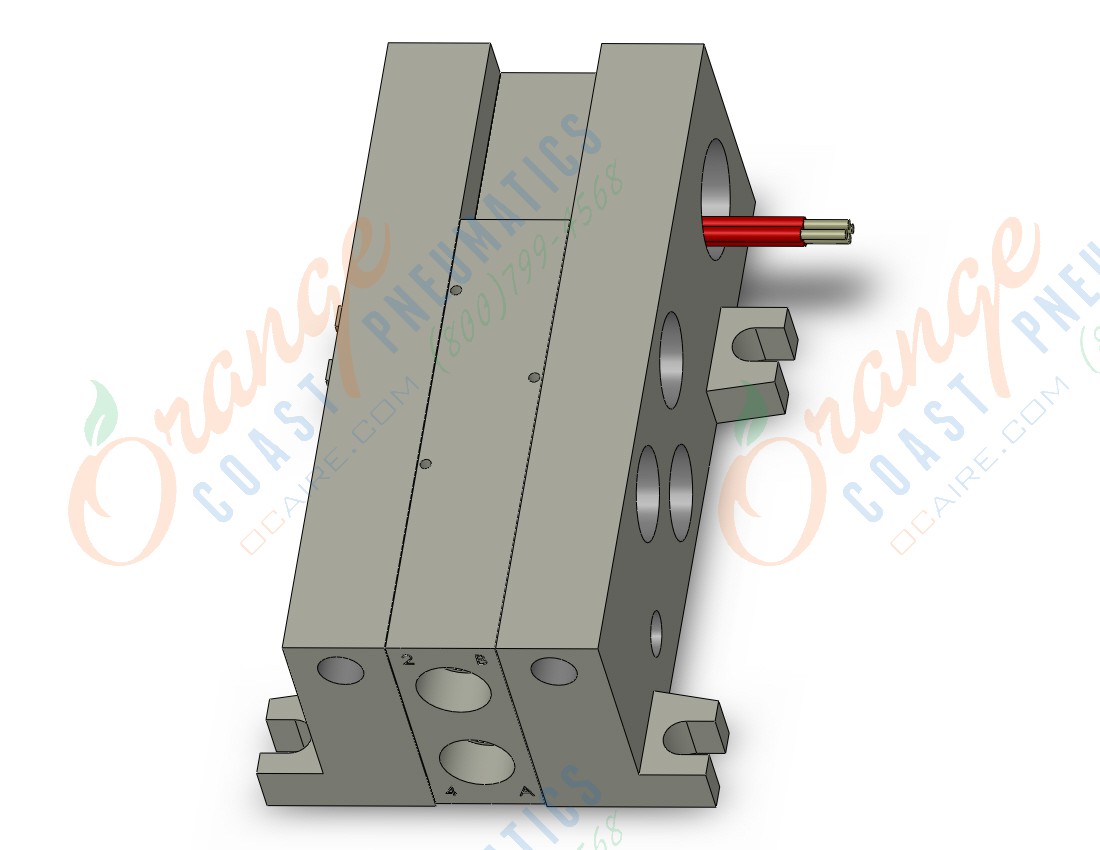 SMC VV5Q41-0103TLU1-W mfld, plug-in, vq4000, VV5Q41 MFLD, VQ4000 4/5-PORT