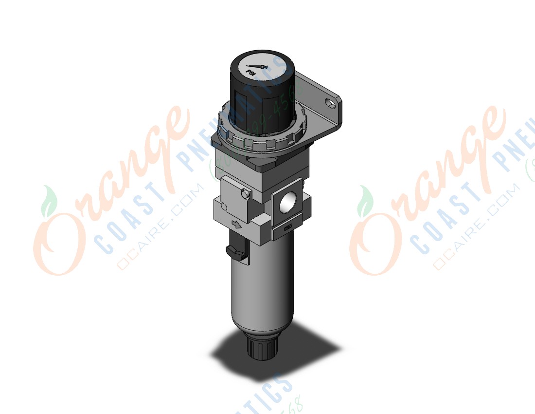 SMC AWG30-N03BG2-2Z filter regulator w/gauge, AWG MASS PRO