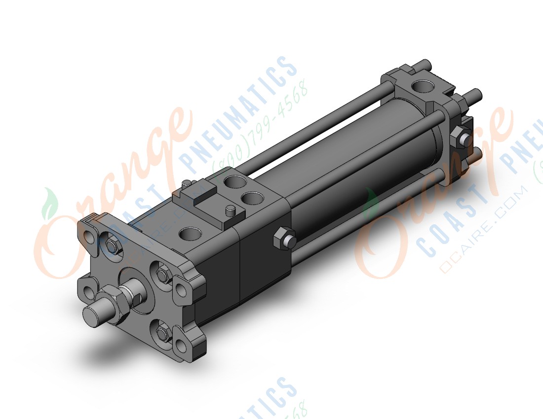 SMC CDLA2F40-100-D cyl, tie rod, locking, CLA/CLA2 TIE-ROD CYLINDER