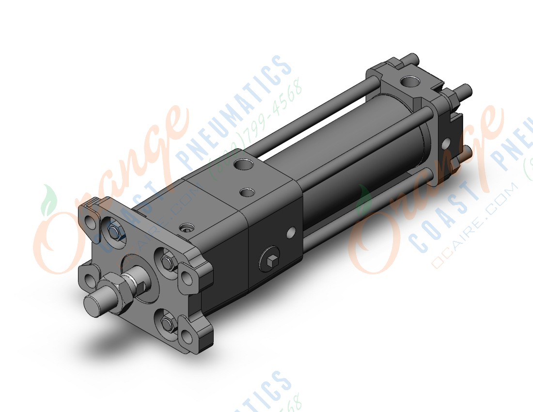 SMC CDNA2F40TN-75-D cyl, tie rod, power lock, a/s, CNA/CNA2 POWER LOCK CYLINDER