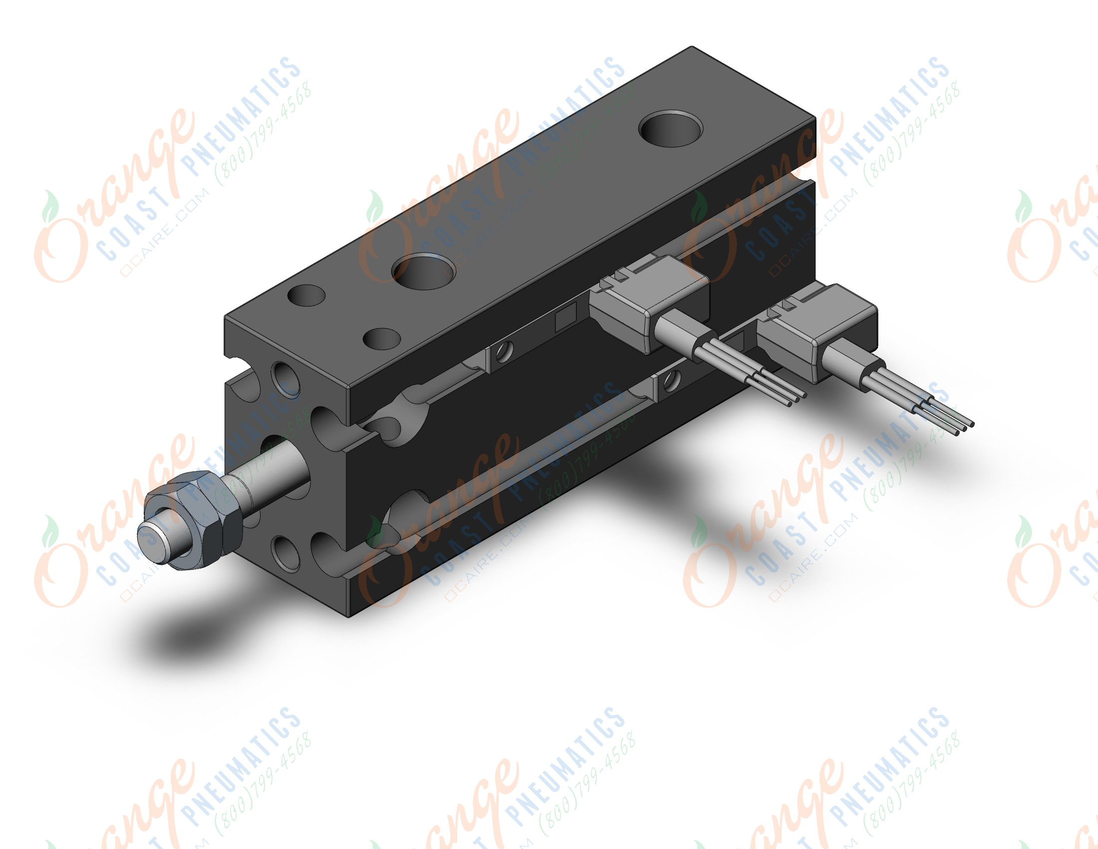SMC CDU10-20D-M9NV cyl, free mt, dbl/act, CU COMPACT CYLINDER