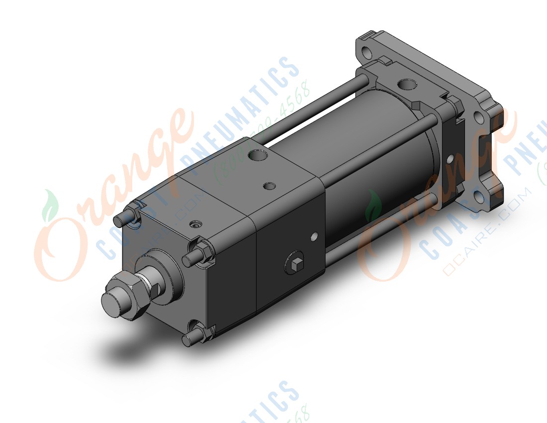 SMC CNA2G100TN-100-D cyl, tie rod, power lock, CNA/CNA2 POWER LOCK CYLINDER