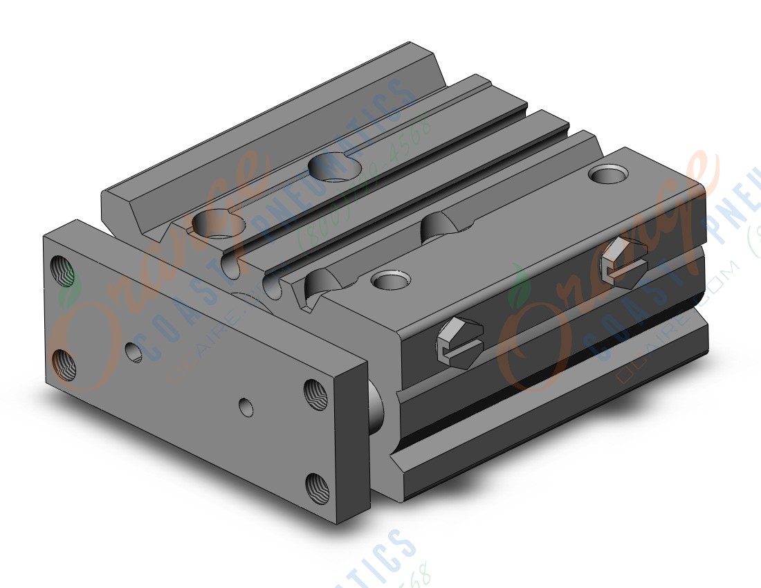 SMC MGPM16-25Z cyl, compact guide, slide brg, MGP COMPACT GUIDE CYLINDER
