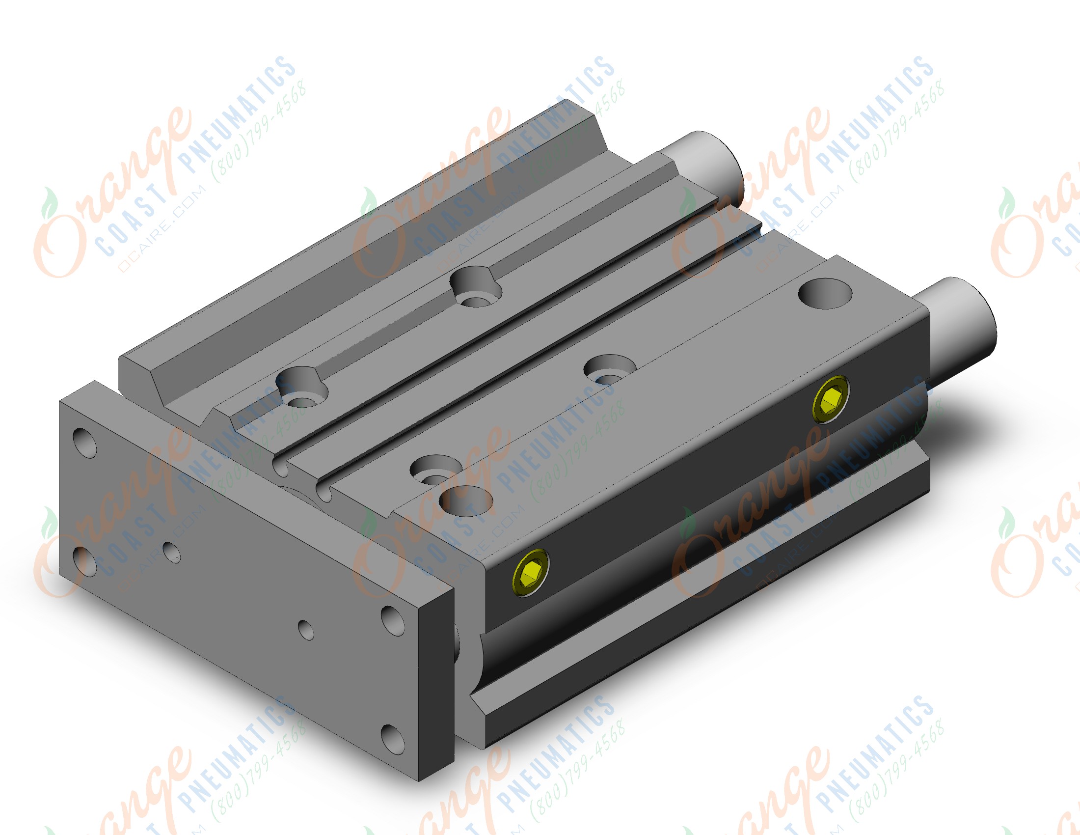 SMC MGPM25-75Z cyl, compact guide, slide brg, MGP COMPACT GUIDE CYLINDER