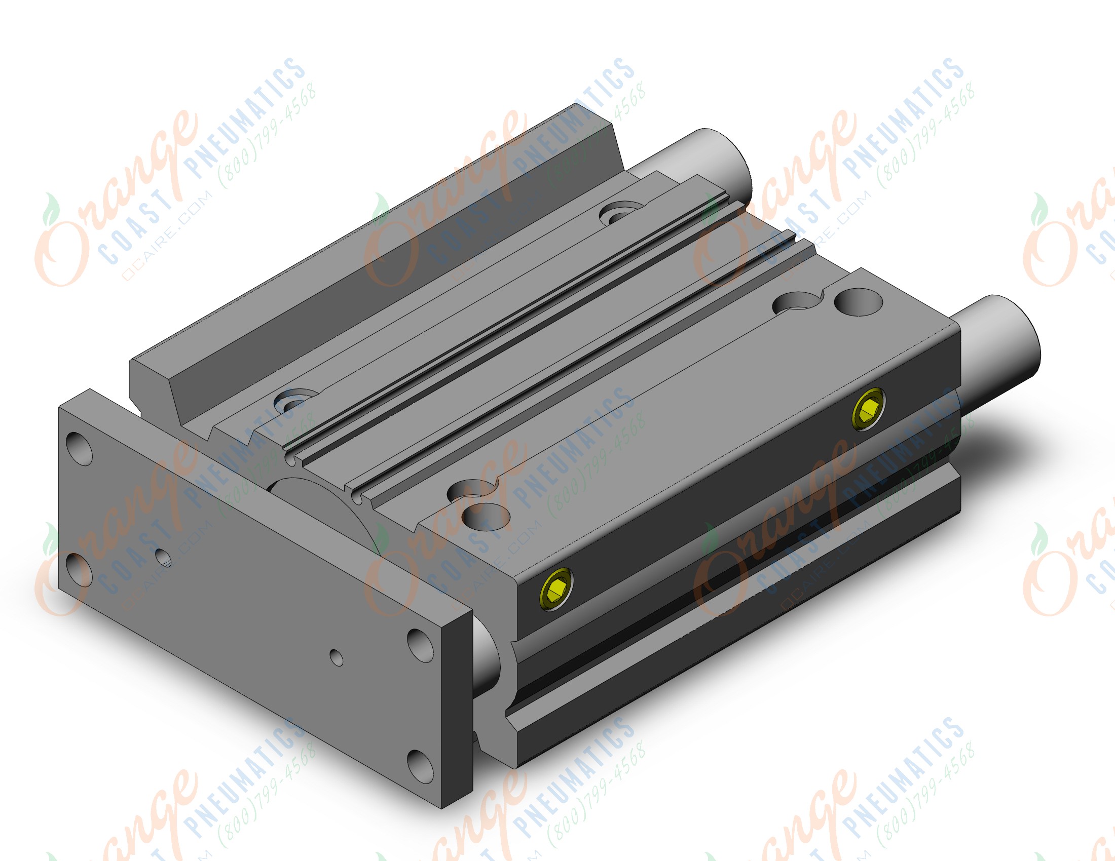 SMC MGPM50-125Z cyl, compact guide, slide brg, MGP COMPACT GUIDE CYLINDER