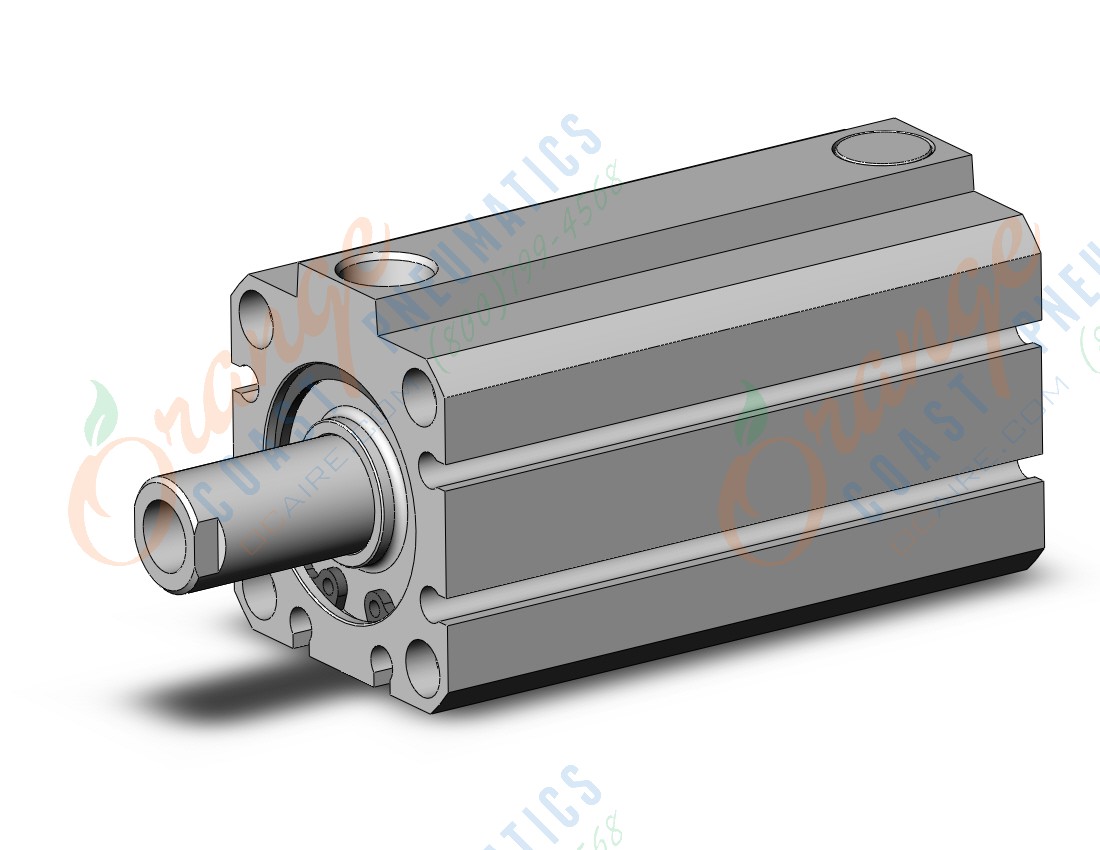 SMC NCDQ8B106-075T cyl, compact, spr ext, NCQ8 COMPACT CYLINDER