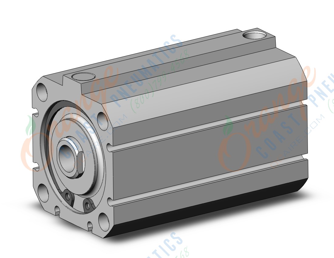 SMC NCDQ8B200-175S cyl, compact, spr rtn, NCQ8 COMPACT CYLINDER