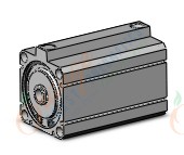 SMC NCDQ8B250-175S cyl, compact, spr rtn, NCQ8 COMPACT CYLINDER