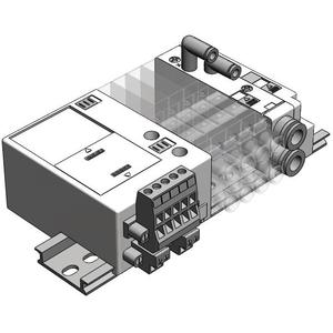 SMC SS5J2-60SQ2AD-08BS10 mfld, plug-in/connector type, SJ2000/SJ3000/SZ3000