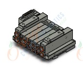 SMC SS5V2-10FD1-05B-C4-D0 mfld, plug-in, d-sub connector, SS5V2 MANIFOLD SV2000