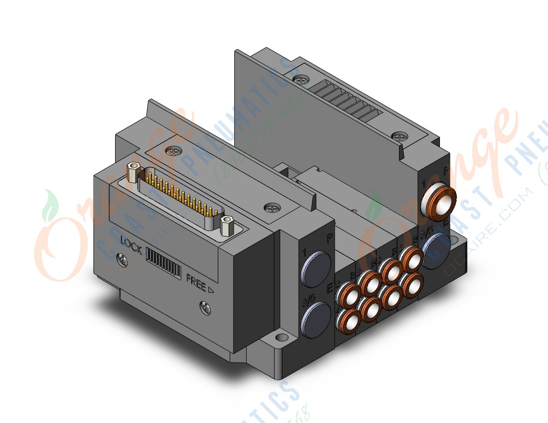 SMC SS5Y3-10F1-04US-C6 manifold, NEW SY3000 MFLD