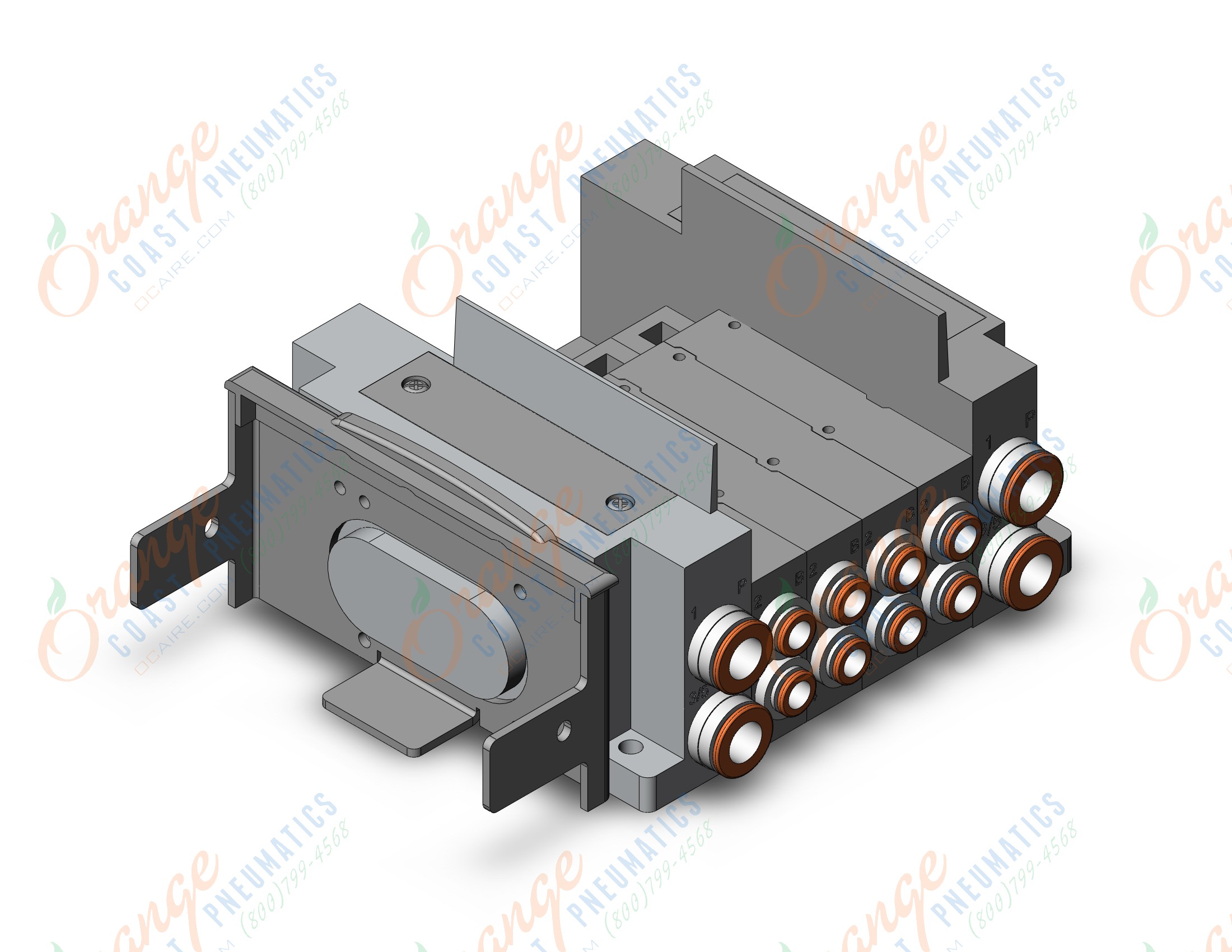 SMC SS5Y5-10S60-04B-N7 manifold, NEW SY5000 MFLD