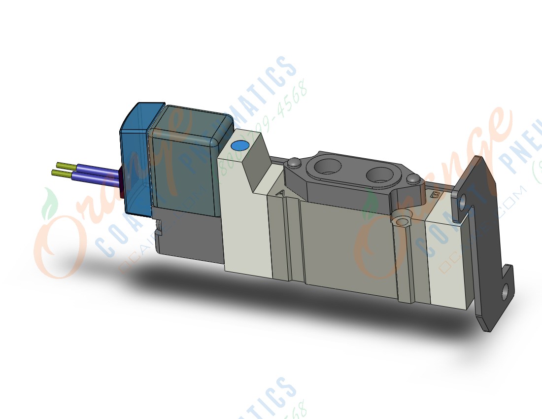 SMC SY3120-5HZ-M5-F1 valve, sgl sol, body pt (dc), SY3000 SOL/VALVE, RUBBER SEAL***