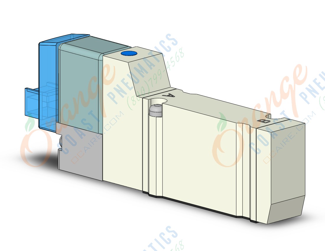 SMC VQZ1151B-5LO1 valve, base mount (dc), VQZ1000 VALVE, SOL 4/5-PORT***