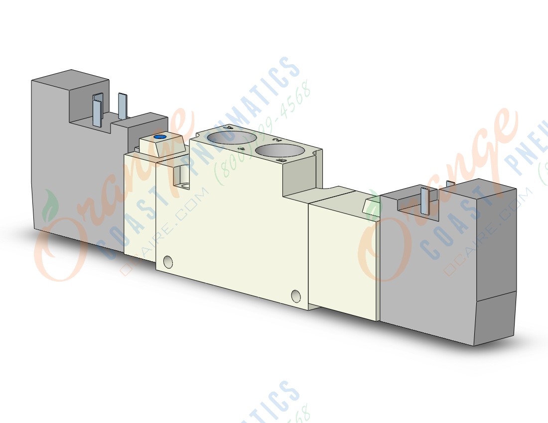 SMC VQZ3321-5YO1-02-Q valve, body ported, din (dc), VQZ3000 VALVE, SOL 4/5-PORT