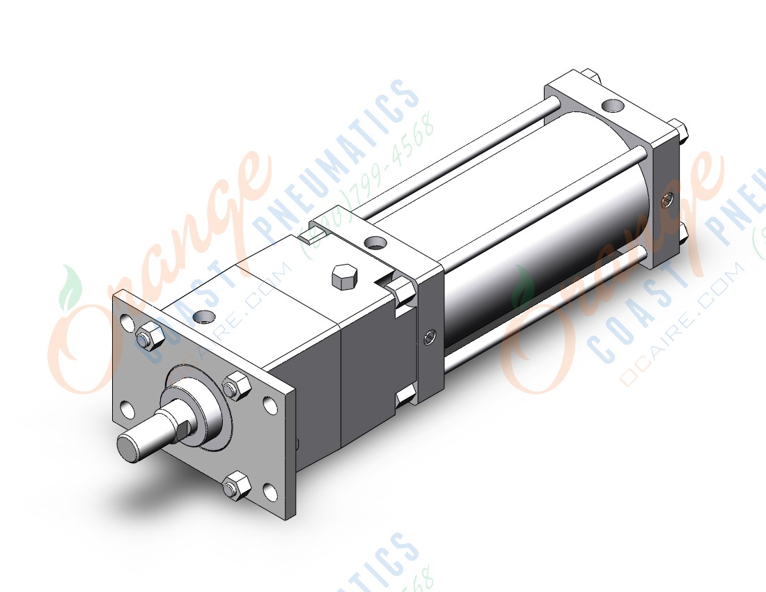 SMC CDNSF125TN-250-D cyl w/lock, a/tube, auto-sw, CNS FINE LOCK TIE ROD CYLINDER