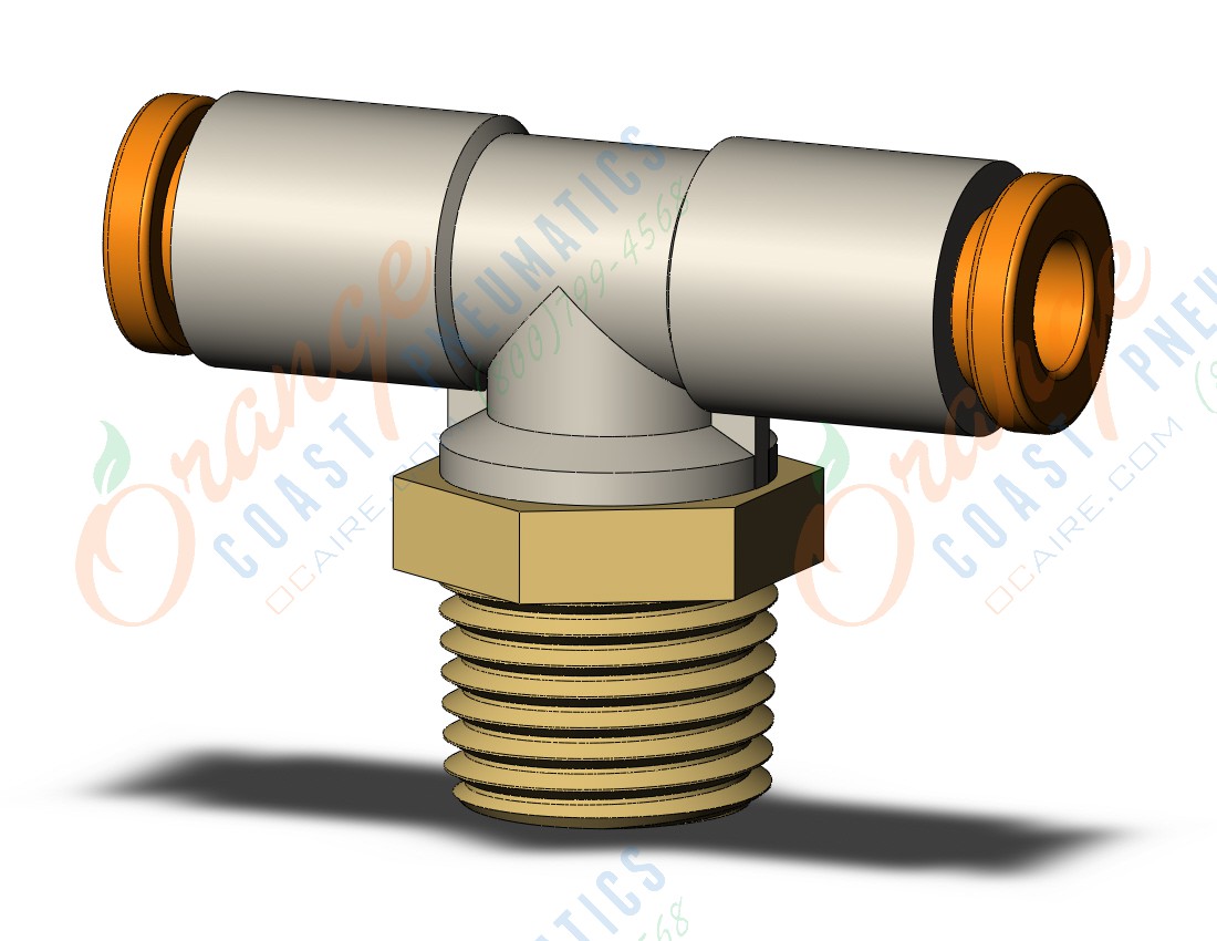 SMC KQ2T03-34AS fitting, branch tee, KQ2 FITTING (sold in packages of 10; price is per piece)