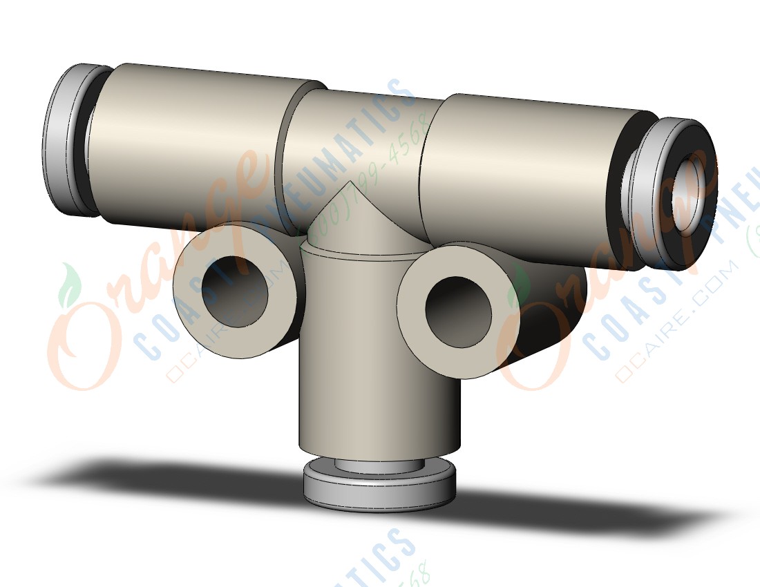 SMC KQ2T23-00A fitting, union tee, KQ2 FITTING (sold in packages of 10; price is per piece)