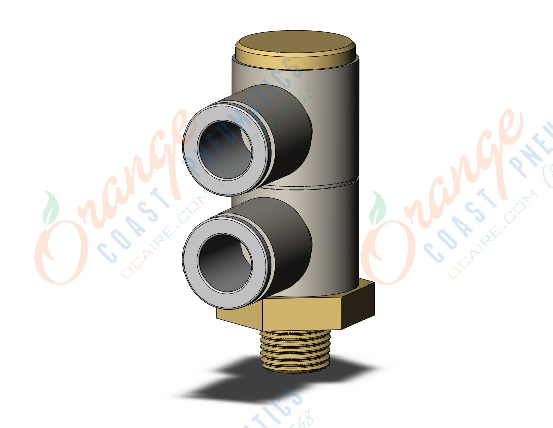 SMC KQ2VD08-01AS fitting, dble uni male elbow, KQ2 FITTING (sold in packages of 10; price is per piece)