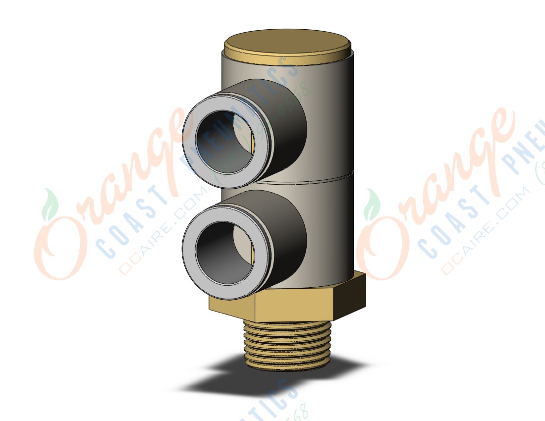 SMC KQ2VD12-03AS fitting, dble uni male elbow, KQ2 FITTING (sold in packages of 10; price is per piece)