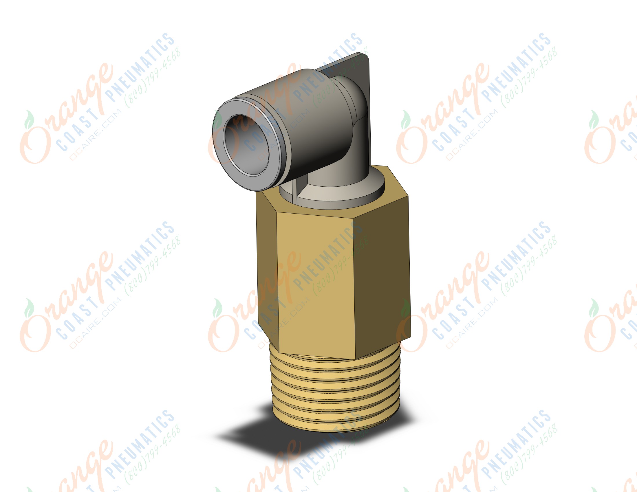 SMC KQ2W10-04AS fitting, ext male elbow, KQ2 FITTING (sold in packages of 10; price is per piece)