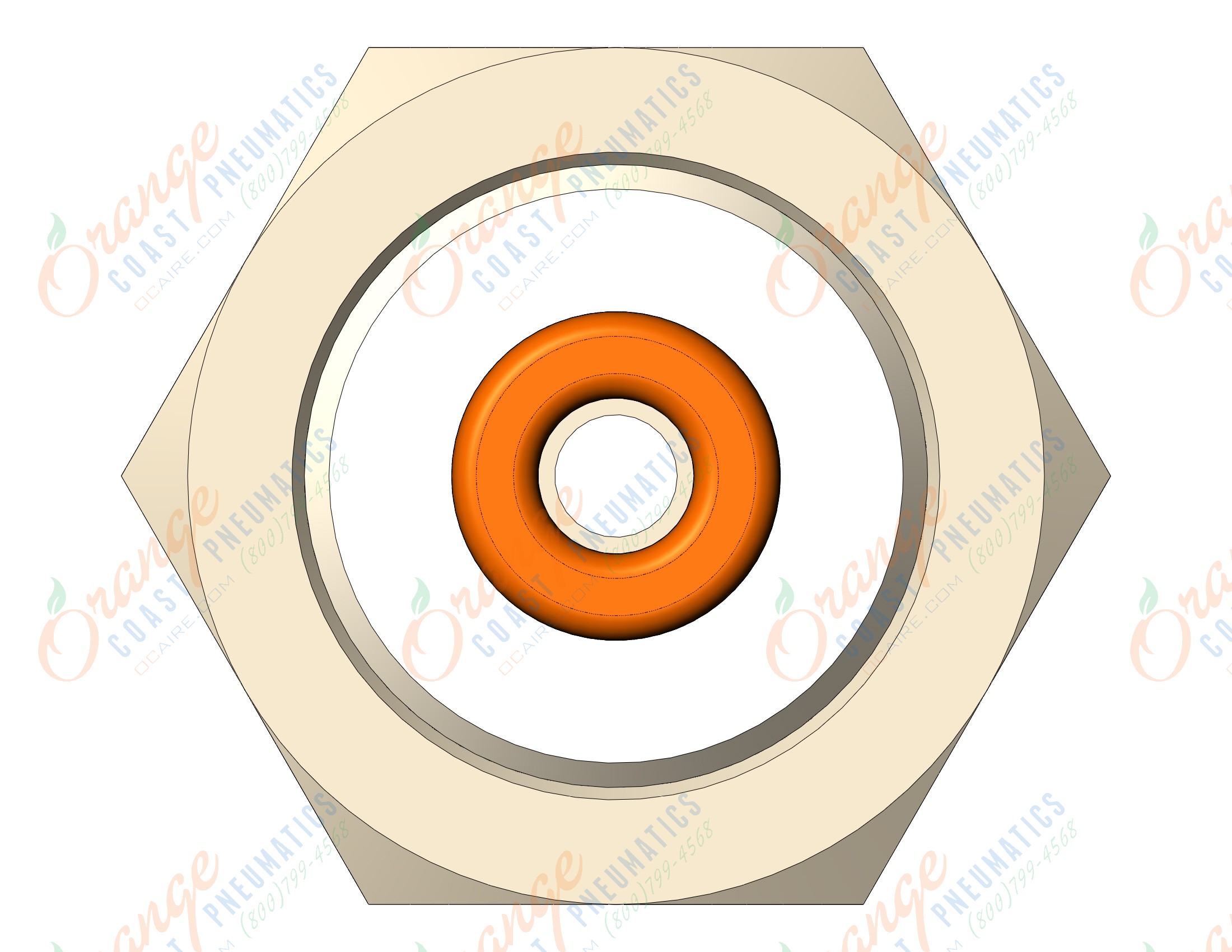 SMC KQ2E01-00A fitting, bulkhead union, KQ2 FITTING (sold in packages of 10; price is per piece)