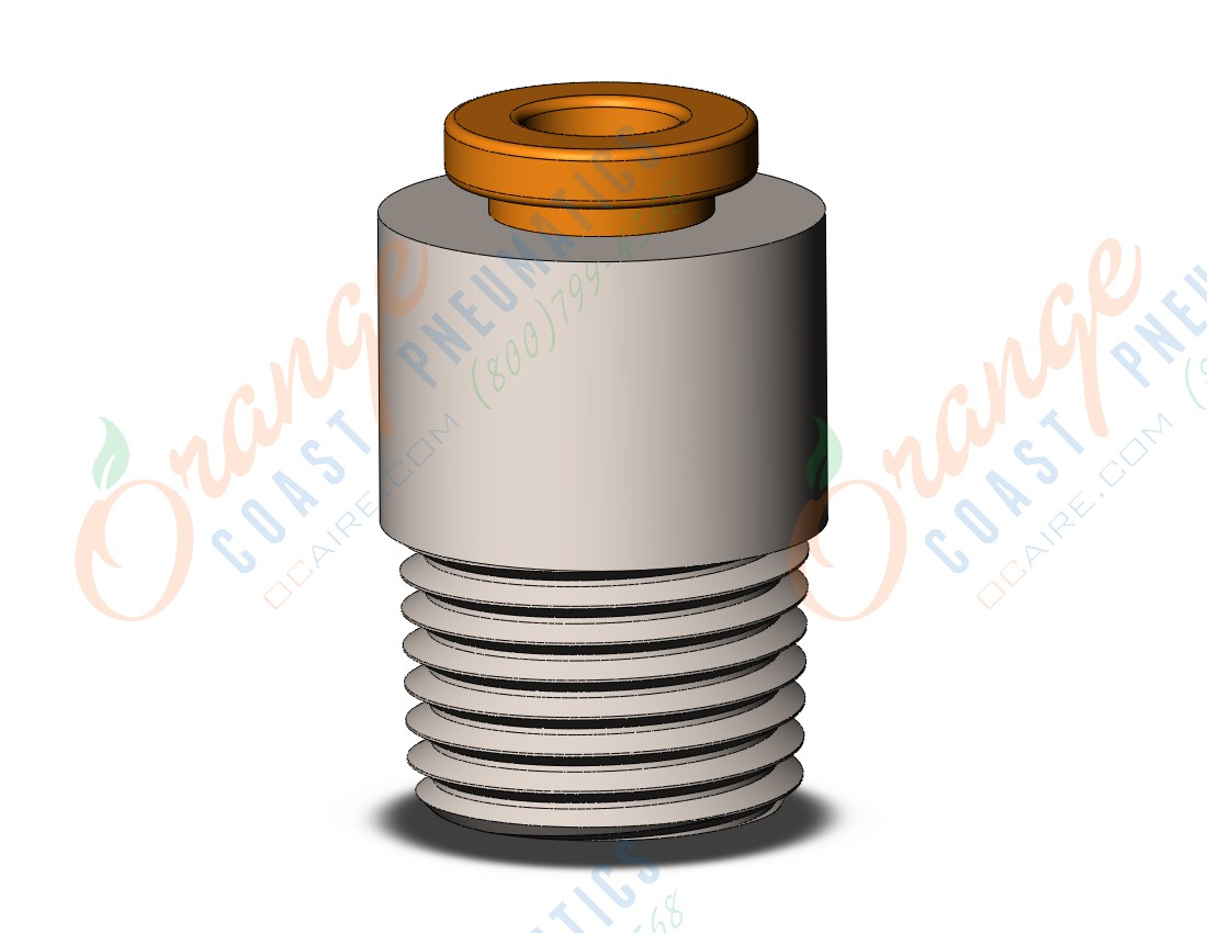 SMC KQ2S03-34NS fitting, hex hd male connector, KQ2 FITTING (sold in packages of 10; price is per piece)