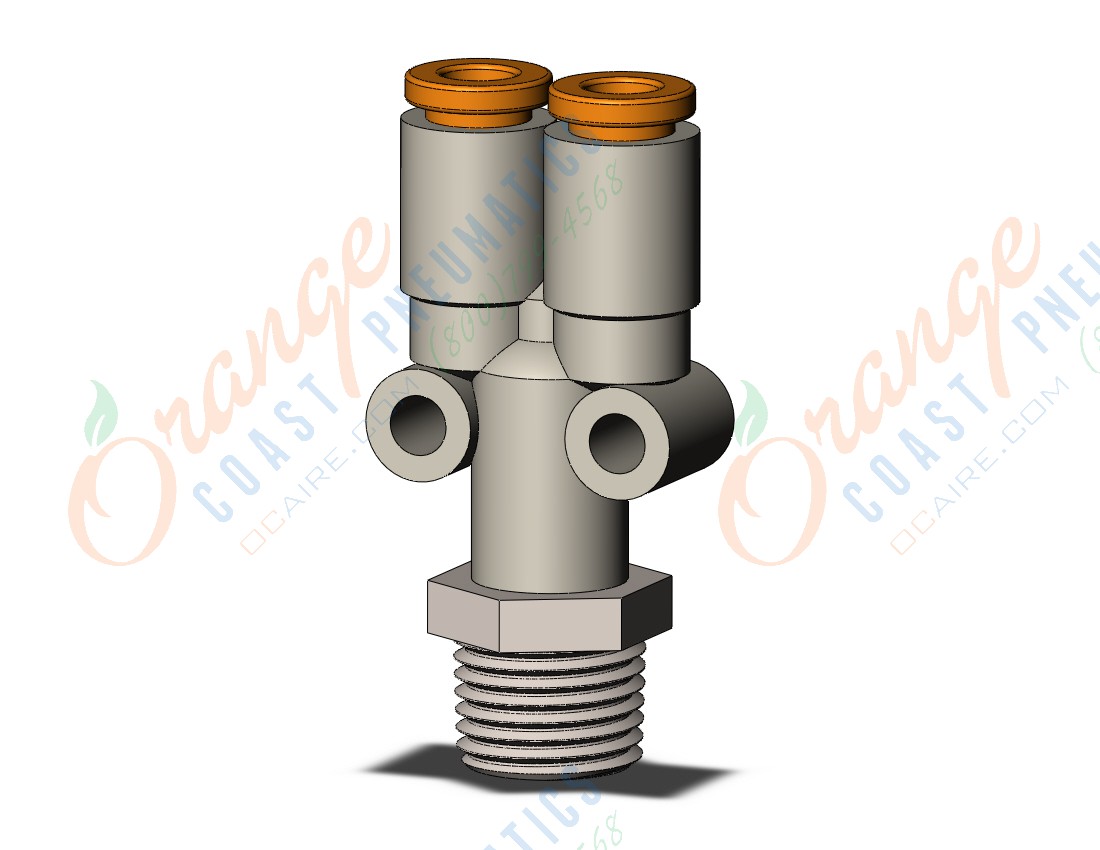 SMC KQ2U03-34NS fitting, branch y, KQ2 FITTING (sold in packages of 10; price is per piece)
