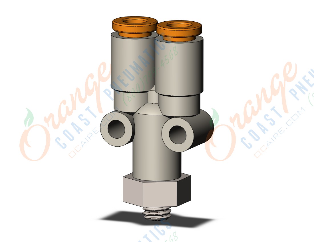 SMC KQ2U03-32N fitting, branch y, KQ2 FITTING (sold in packages of 10; price is per piece)