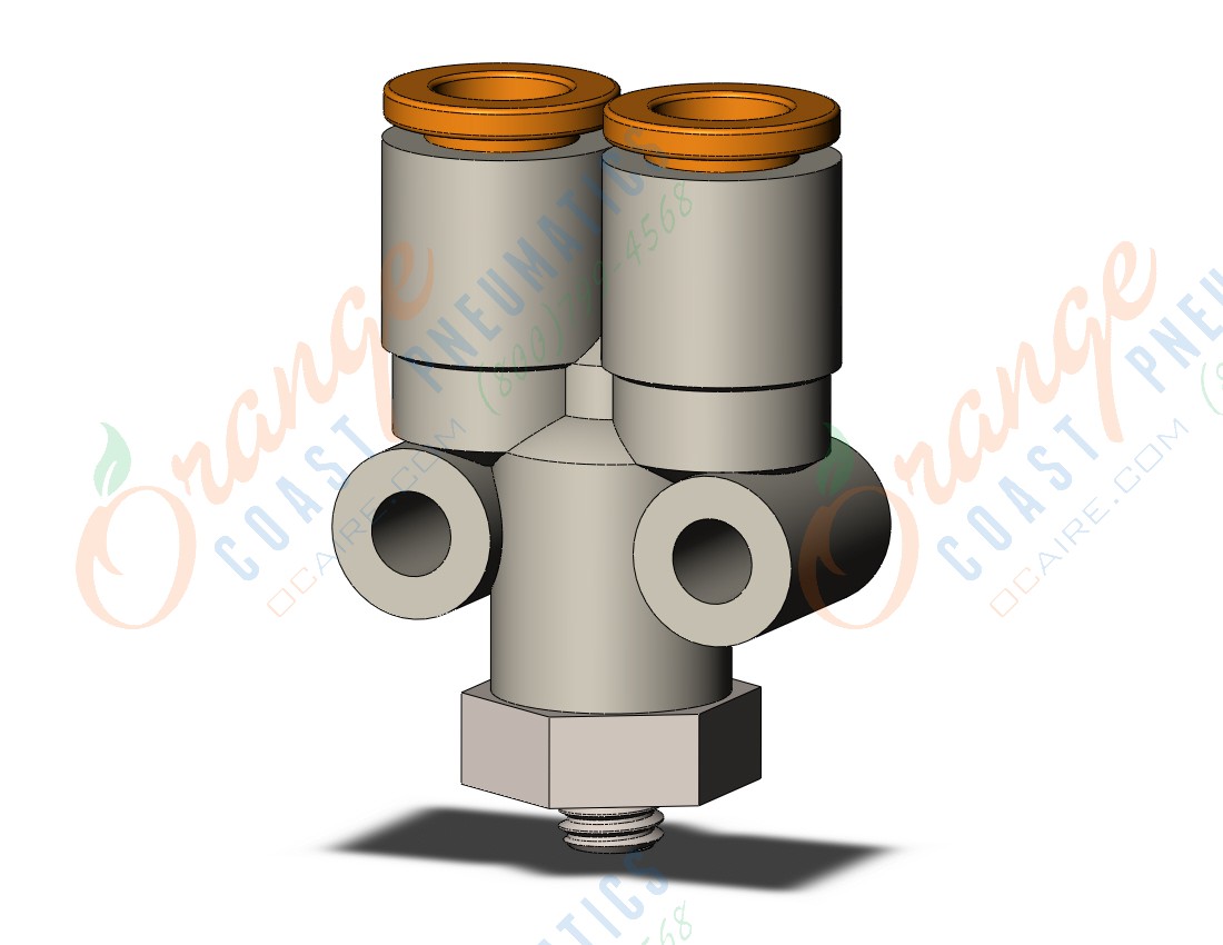 SMC KQ2U07-32N fitting, branch y, KQ2 FITTING (sold in packages of 10; price is per piece)