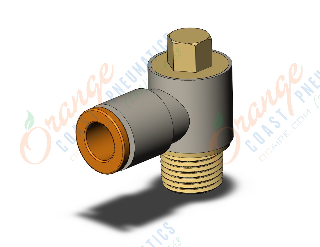 SMC KQ2V07-34AS fitting, uni male elbow, KQ2 FITTING (sold in packages of 10; price is per piece)