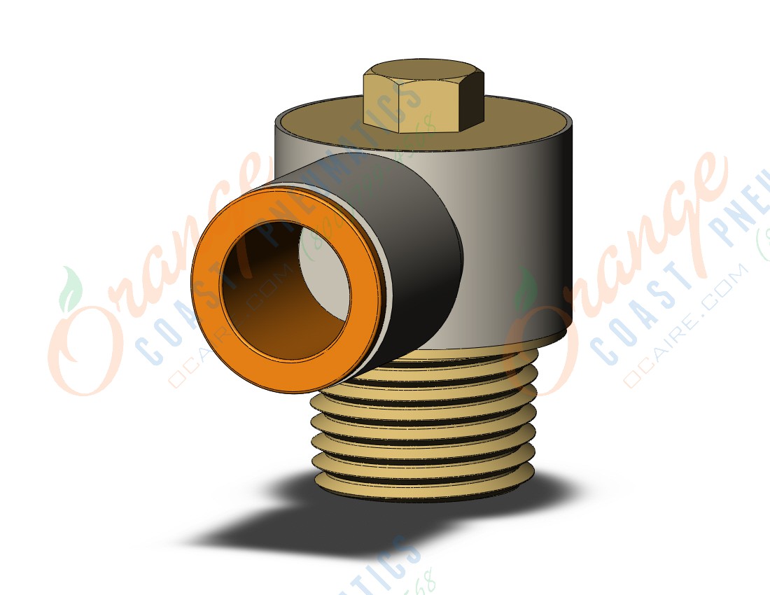 SMC KQ2V13-37AS fitting, uni male elbow, KQ2 FITTING (sold in packages of 10; price is per piece)