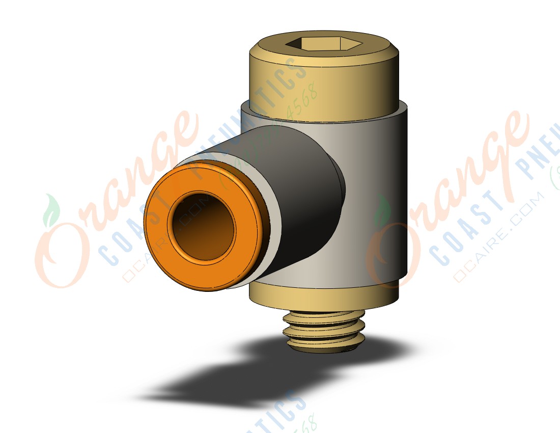 SMC KQ2VS03-32A fitting, hex hd uni male elbow, KQ2 FITTING (sold in packages of 10; price is per piece)